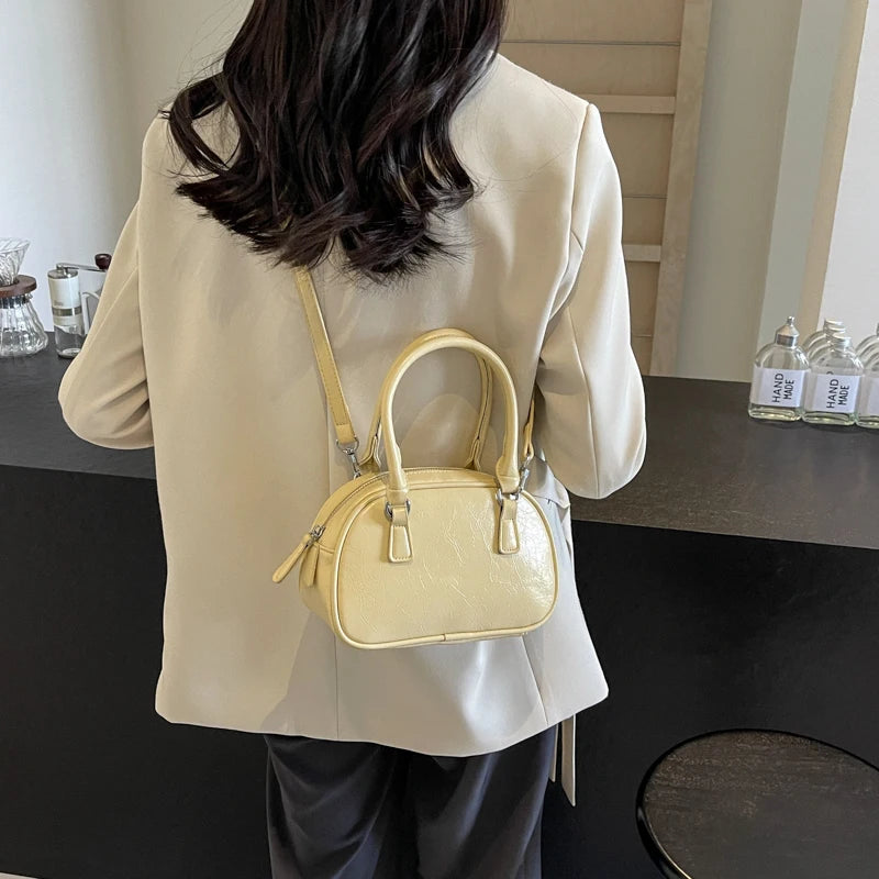 Ddbos Silver Crossbody Bags for Women 2024 Korean Fashion Y2K Small Purse PU Leather Luxury Female Underarm Bag Handbags