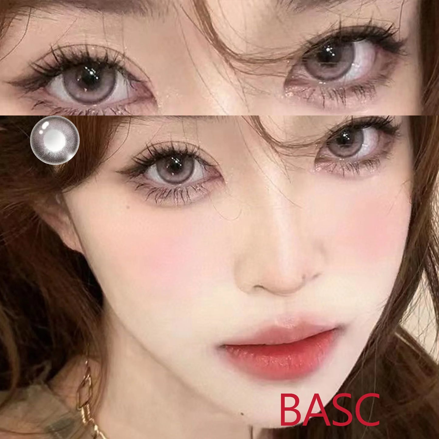 Ddbos Coslens Color Anime Accessories Glasses Women Men 14.20mm Soft Contact Lens for Eyes Cosmetic  линзы для глаз цветные Basc Rose