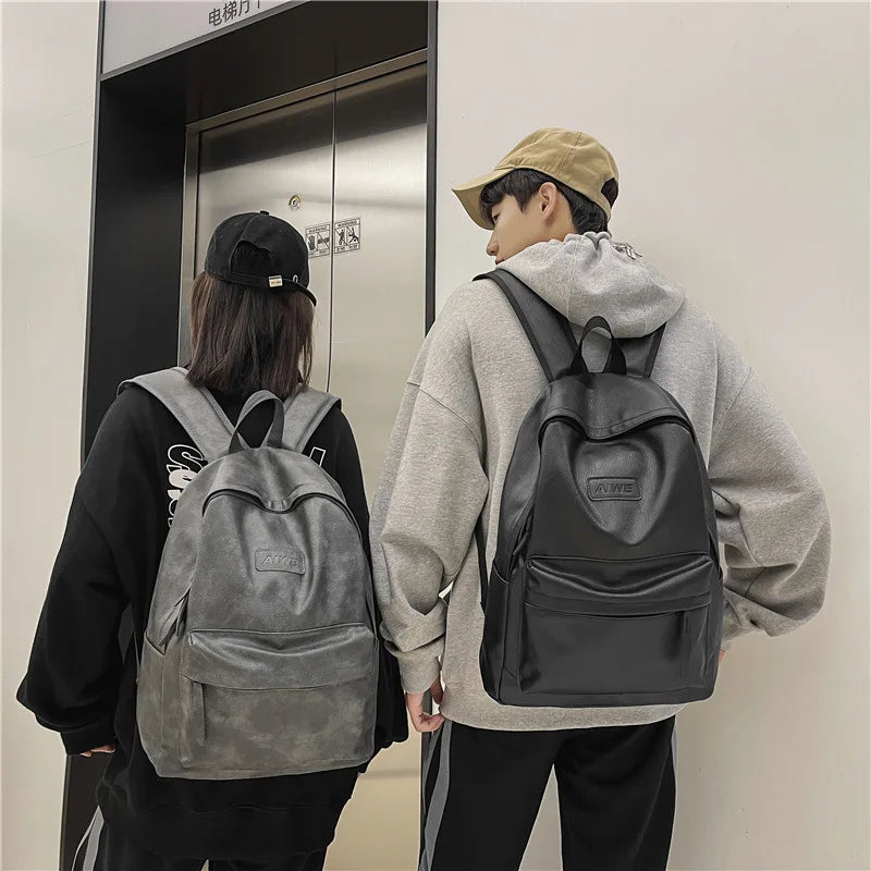 Ddbos BACK TO SCHOOL High Quality Women Man Backpack PU Leather Men's Backpacks Girl Luxury Designer Back Pack Laptop Bag Large Capacity Travel Bag