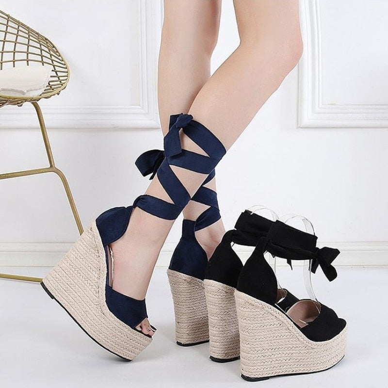 Ddbos Summer New Fashion Women's Platform Wedge Sandals High Heels Women's Summer High Heel Sandals Shoes for Women