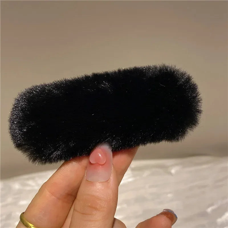 Ddbos Winter Plush Cute Hair Clip Grasping Lamb Children's Broken Hair Pin Clip Headwear Hair Accessories for Girls  Korean Style