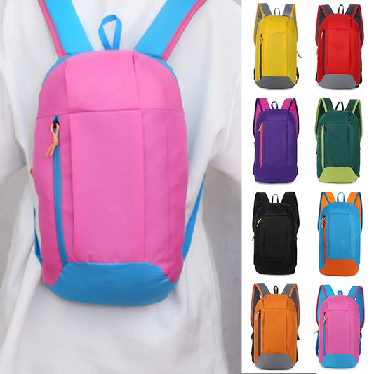 Outdoor Sports Backpack Small Gym Bag Outdoor Fitness Riding Shoulder Bag Color Oxford Cloth Backpack