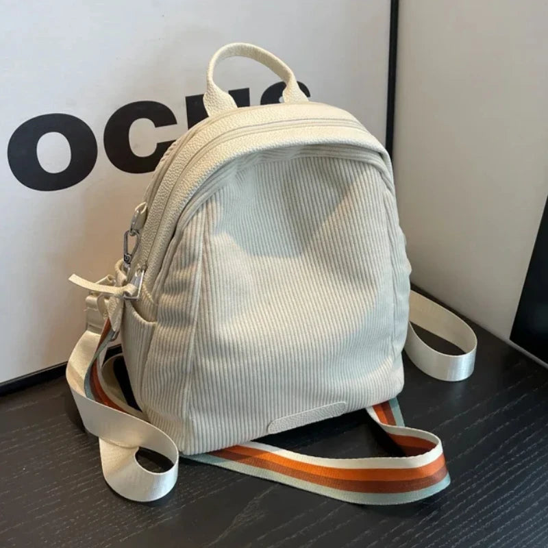 BACK TO SCHOOL Hot Selling Fashionable Women's Bags High-quality Nylon Solid Color Backpack Casual and Simple 2024 Women's Commuting Backpack