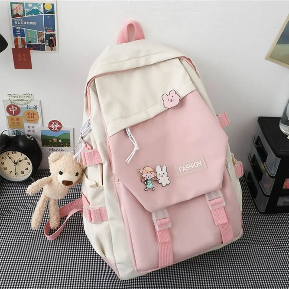 Ddbos BACK TO SCHOOL Nylon Book Bag Multifunctional Waterproof Large Capacity Backpack School Bag Boys Girls