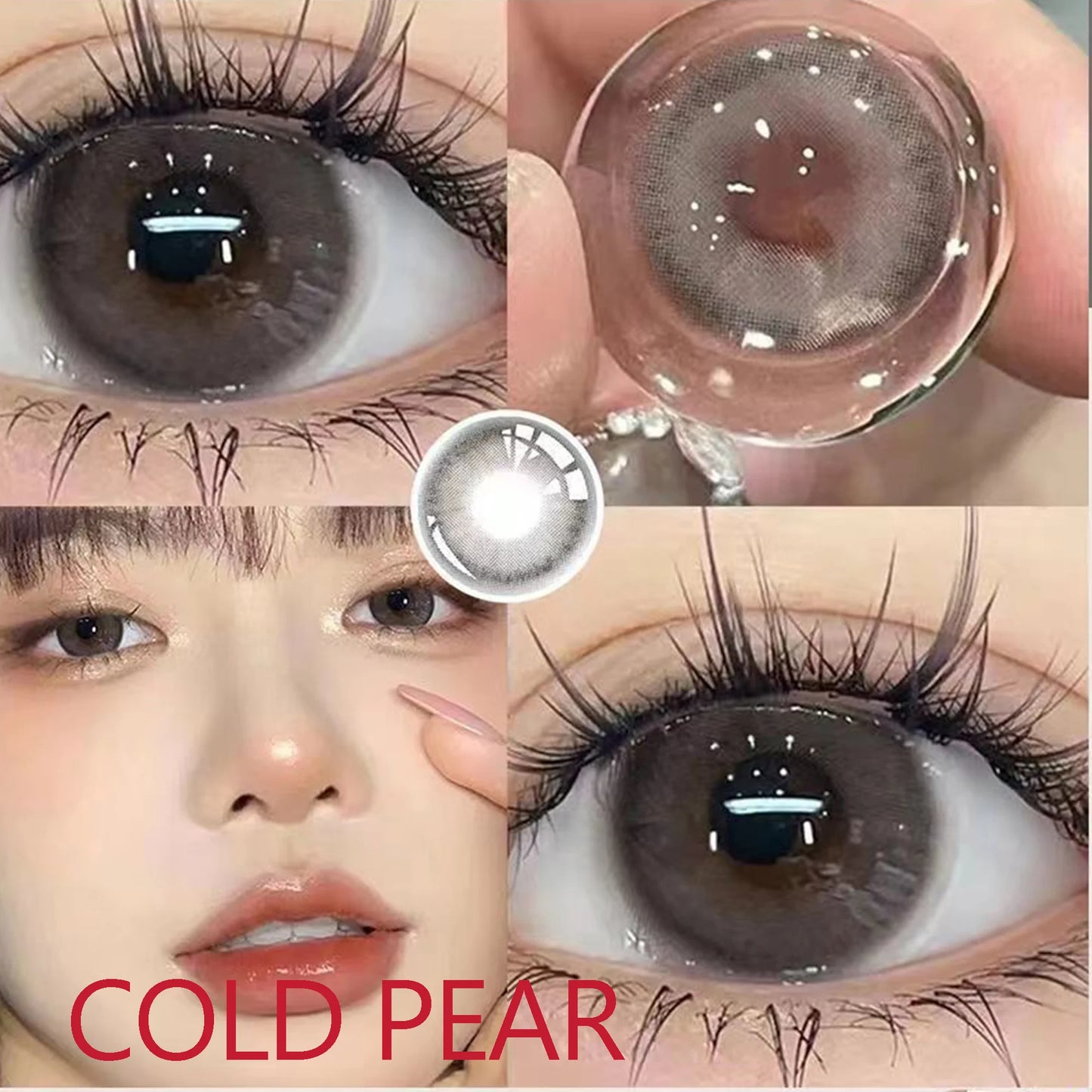 Ddbos 14.00mm Natural Glasses Accessories Cosmetic Color Soft Contacts Lenses for Eyes линзы для глаз цветные Cold Pear