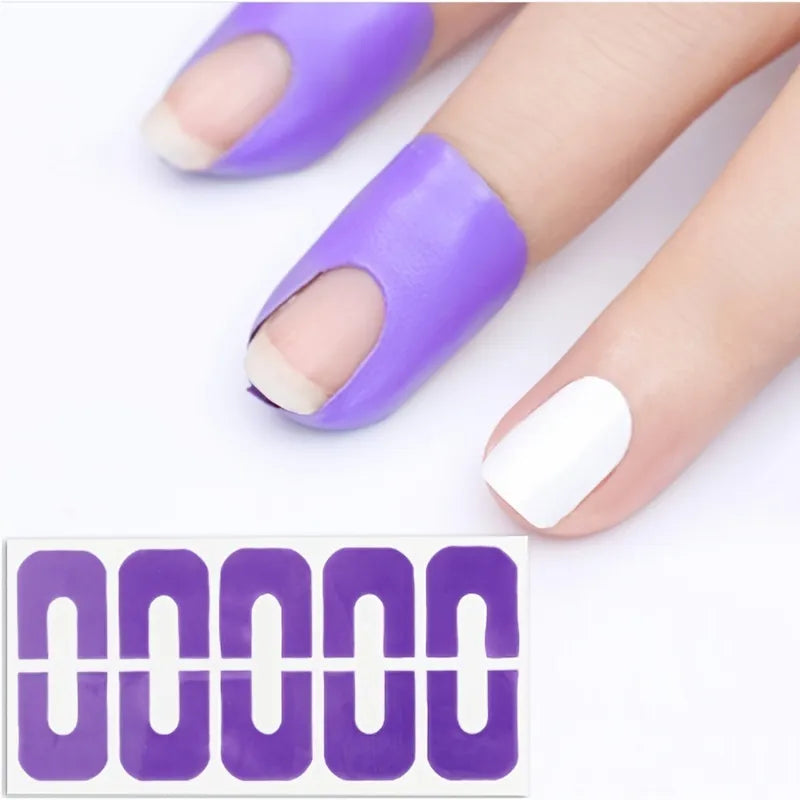 Ddbos Nail Polish Protector Disposable Peel Off Tapes Skin Nails Glue Stickers Forms Varnish Protector, Manicure Finger Tools