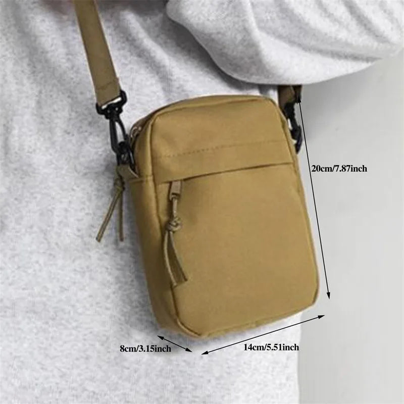 Ddbos BACK TO SCHOOL Women's Crossbody Bag Casual Men's Small Shoulder Bag Solid Color Student Cell Phone Bag Mini Satchel