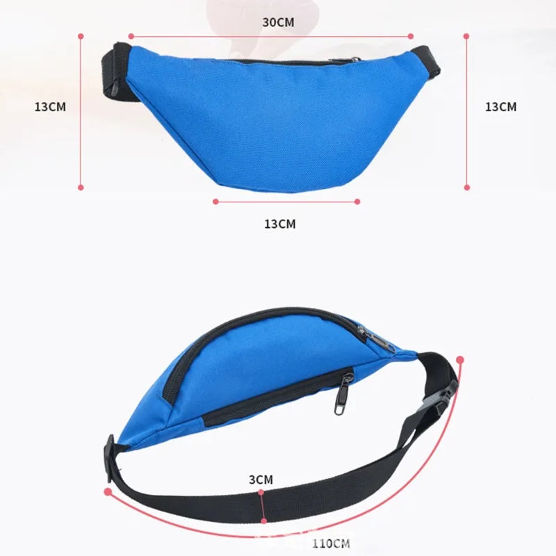 Ddbos Belt Pouch For Men Women Fanny Waist Bag Pack Waterproof Running Belly Banana Male Ladies Kangaroo Bum Hip Sports Waistbag Side