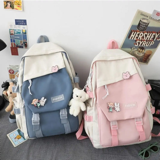  BACK TO SCHOOL Nylon Book Bag Multifunctional Waterproof Large Capacity Backpack School Bag Boys Girls