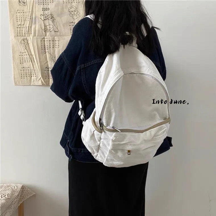 Ddbos BACK TO SCHOOL Women's Bag Pack Trend Techwear Harajuku Canvas Aesthetic Gothic School Backpacks For Women Rucksack Korean Style Mochila