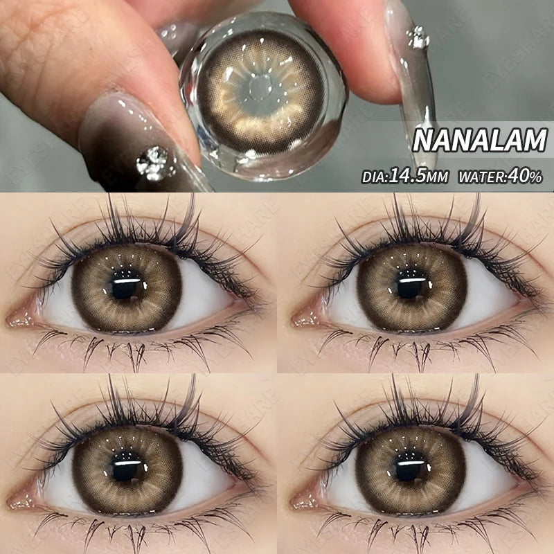 Ddbos NEW Style Eyes Contacts Lenses Colored Contact Lens for Eye 1pair Blue Contact Lens Yearly Beauty Makeup Red Eye Lenses