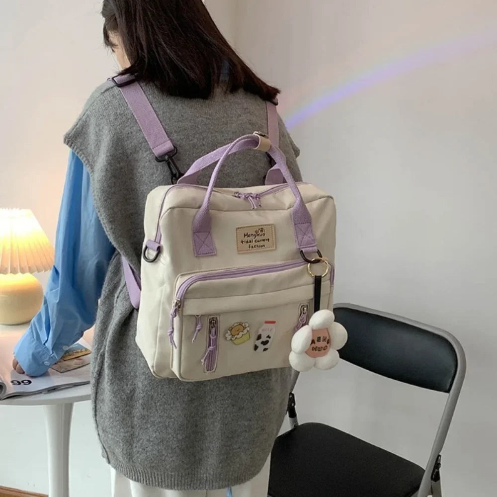 Ddbos BACK TO SCHOOL Japanese High School Girls Backpack School Bags for Teenage Girls Multi Pockets New Kawaii Backpack Women Harajuku Cute BookPack