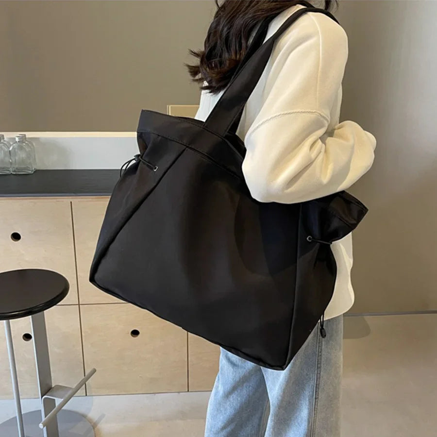 Casual Fashion Large Capacity Tote Bag Simple Travel Bag Shoulder Bag Aesthetic Handbags