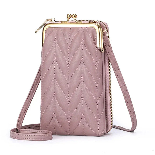 Brand Design Crossbody Shoulder Bag For Women Cell Phone Pocket Purse Female Fashion Clutch PU Leather Handbags