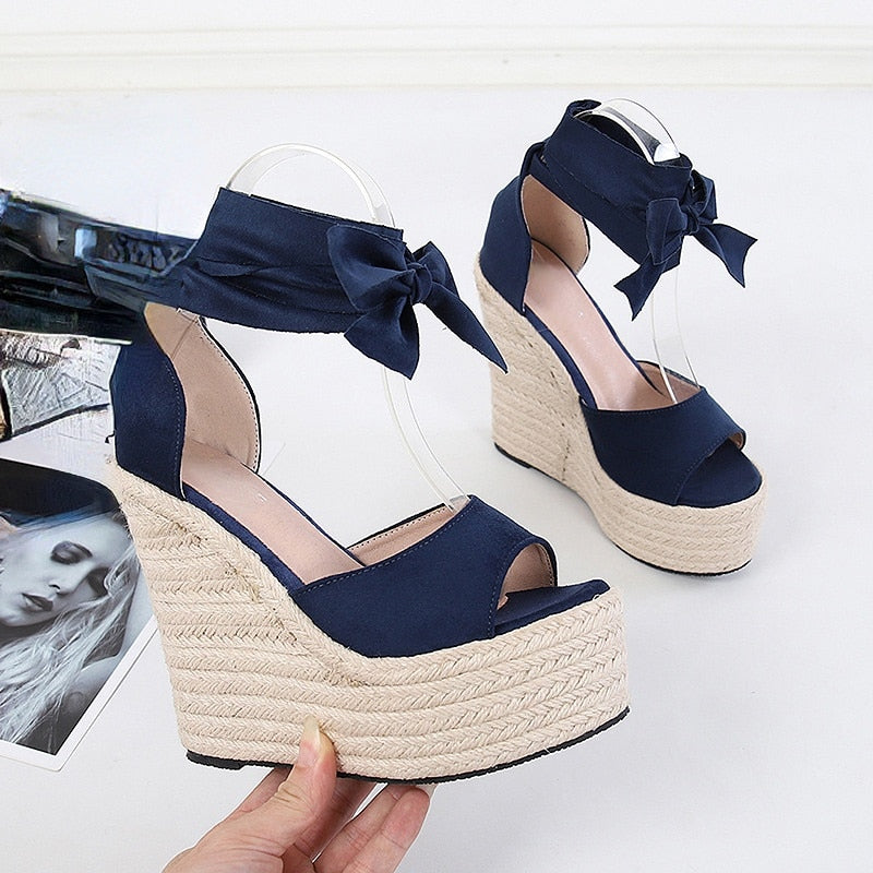 Summer New Fashion Women's Platform Wedge Sandals High Heels Women's Summer High Heel Sandals Shoes for Women