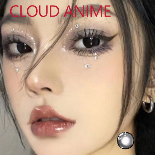 Ddbos Coslens Black Cosmetic 14.00mm Color Soft Contacts Lenses for Eyes Anime Accessories линзы для глаз цветные Cloud Anime Eyes