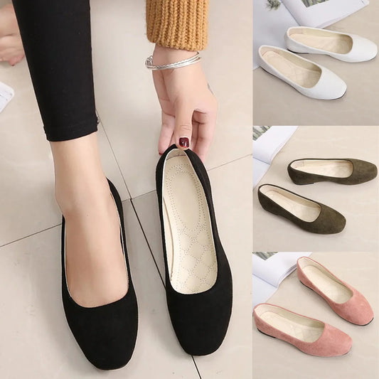 Plus Size 35-43 Women Shoes Candy Color Spring Shoes Woman Slip On Casual Flats Ladies Shoes Autumn Loafer Zapatos Mujer