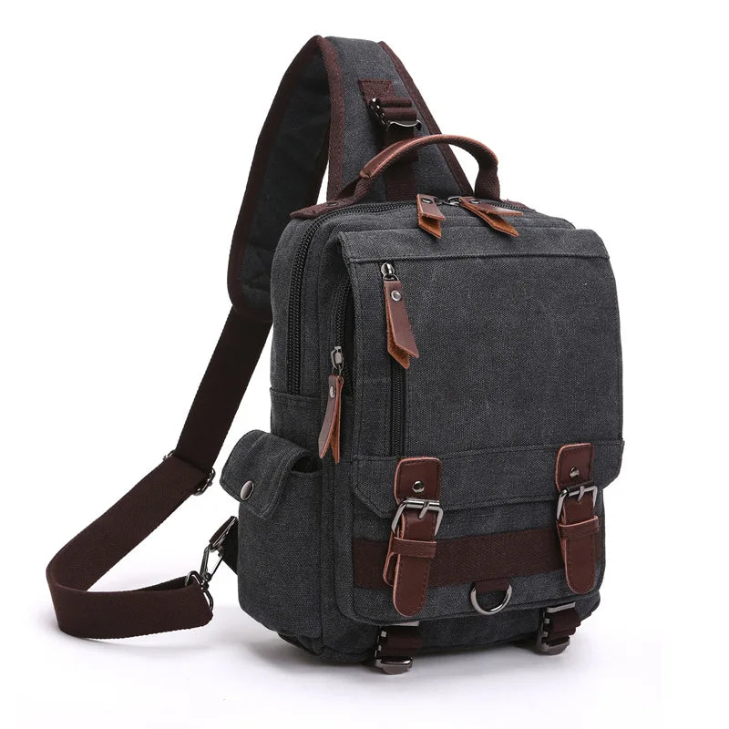 Ddbos 2024 New Vindage Shoulder Bag For Men Simple Casual Crossbody Bags Waterproof Outdoor Hiking Wear-resistant Hanging bag bolso 가방