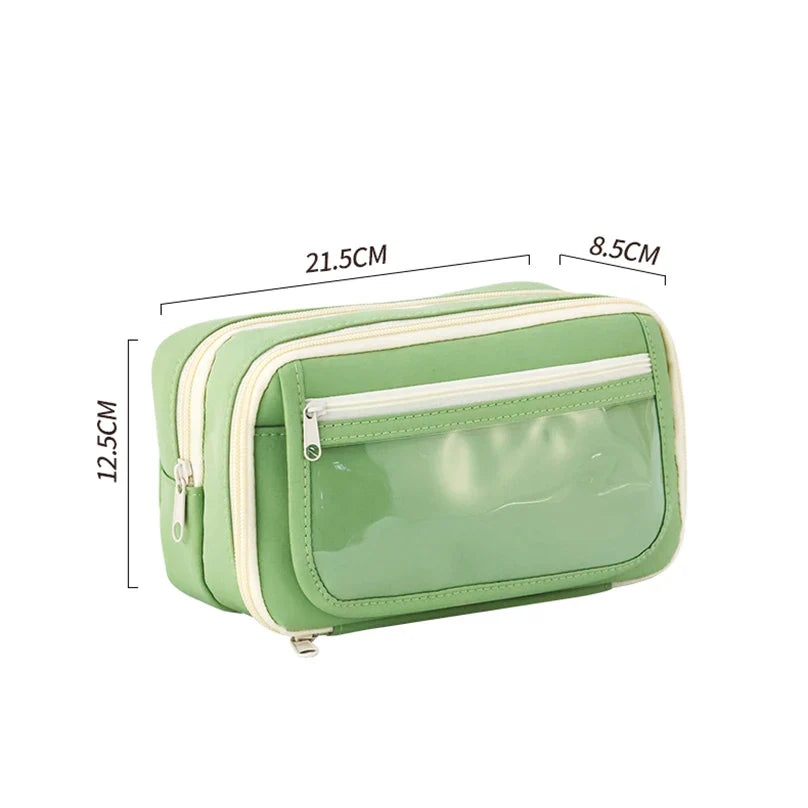 Ddbos BACK TO SCHOOL 9 Layers Pencil Case Trousse Pencil Pouch Transparent Piornik Large Capacity Estuches Escolares School Supplies Pencil Cases