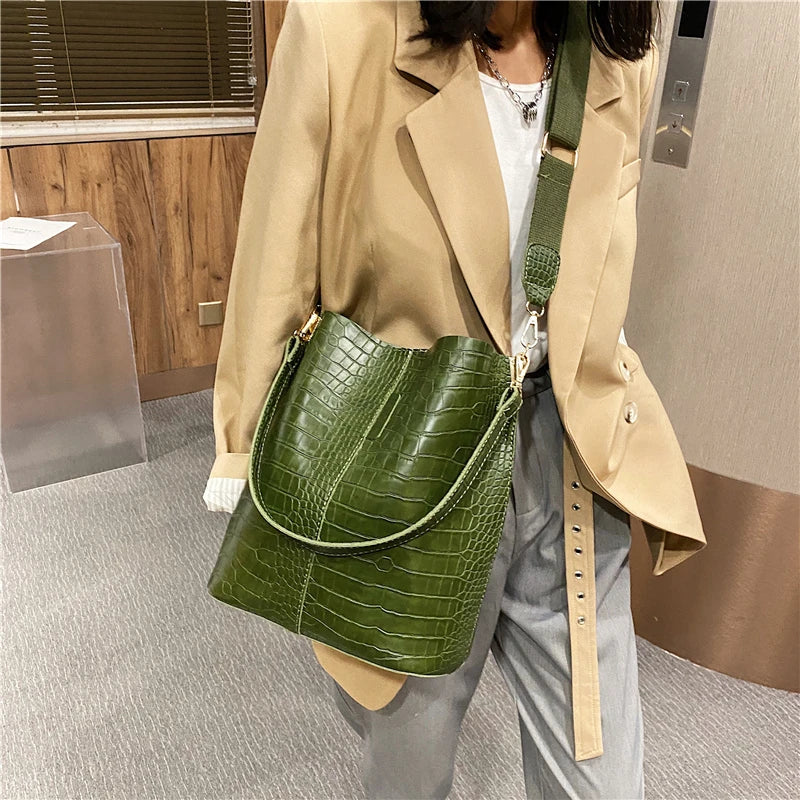 Ddbos Classical Style Stone Pattern Leather Small Crossbody Bags for Women Winter Korean Fashion Shoulder Bag Handbags