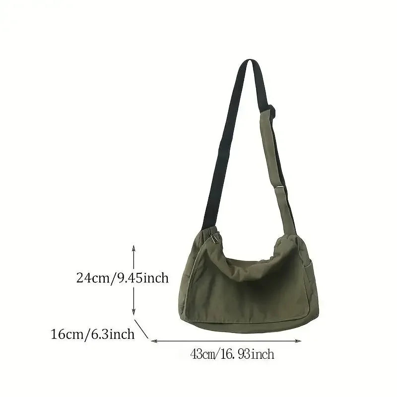 Ddbos Women's Messenger Bag Vintage Handbag Canvas Teenager Shoulder Tote Bags Casual Handbag Crossbody Handbags