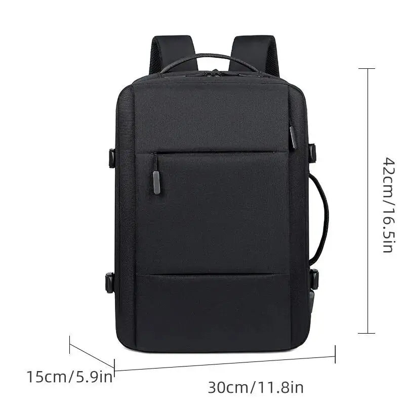 Ddbos Classic Travel Backpack Men Business Backpack School Expandable USB Bag Large Capacity Laptop Waterproof Fashion Backpack