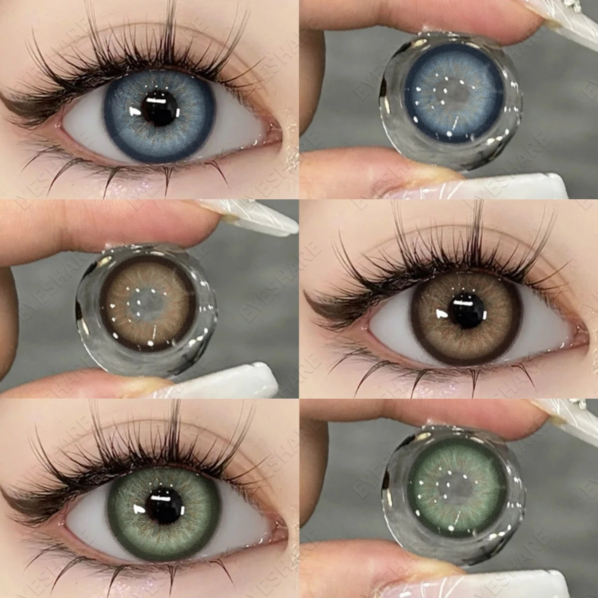 2pcs New Colored Contacts Lenses for Eyes Brown Eyes Contact Lenses Fashion Blue Eye Lens Yearly Makeup Contacts 14.5mm