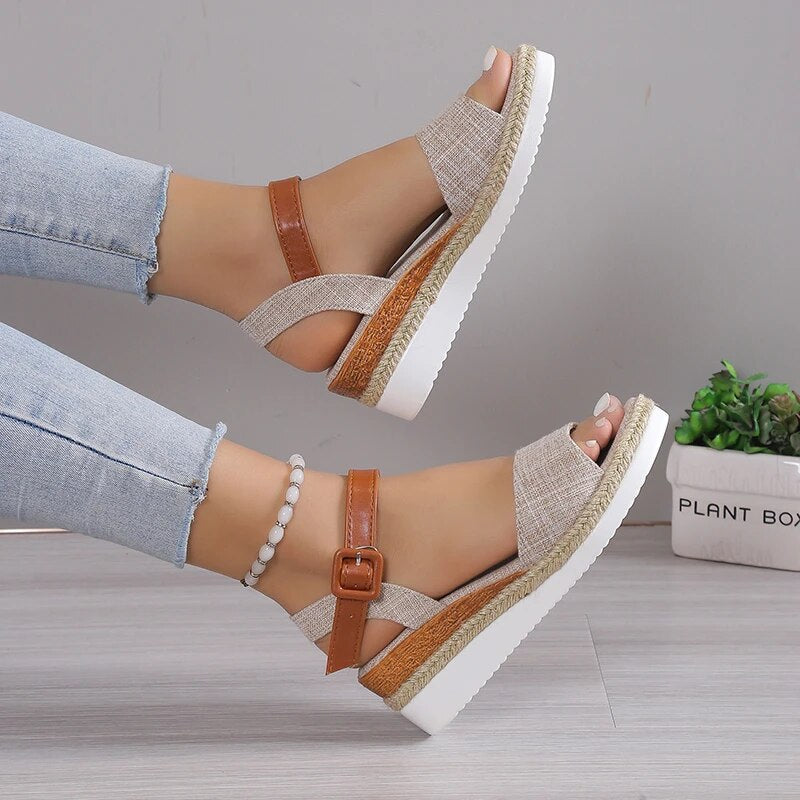 Ddbos Shoes for Women High Quality Bohemian Women's Sandals Summer Platform Light Casual Sandals Women Wedge Shoes Ladies Zapatos