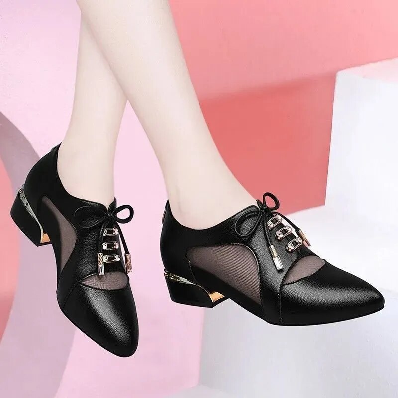 Ddbos Botas Femininas Women Cute Sweet High Quality Square Heel Short Ankle Boots Lady Casual Street Winter Heel Shoes A790B