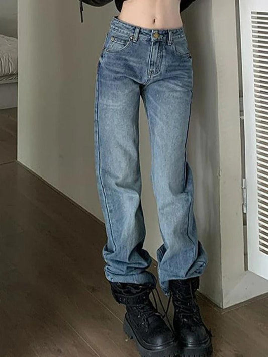 Ddbos - Vintage Low Rise Boyfriend Jeans