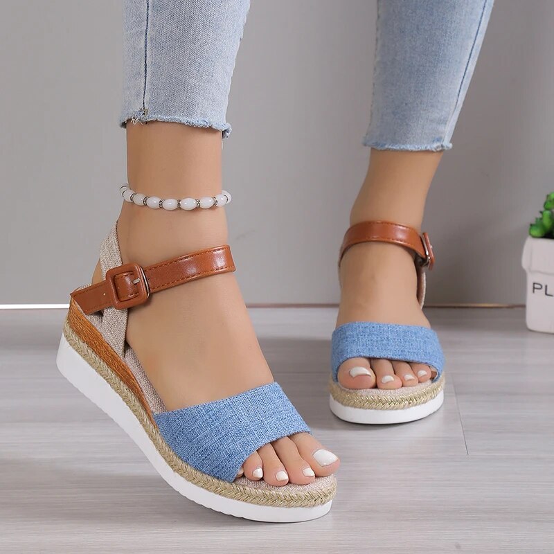 Ddbos Shoes for Women High Quality Bohemian Women's Sandals Summer Platform Light Casual Sandals Women Wedge Shoes Ladies Zapatos