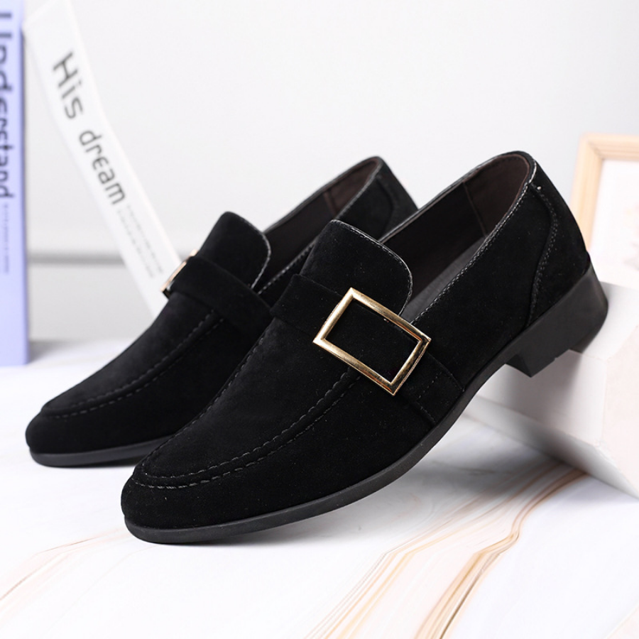 Ddbos Spring New Mens Casual Business Shoes Loafers Men Dress Shoes Faux Suede Driving Shoes Fashion Formal Shoes for Men Sneakers