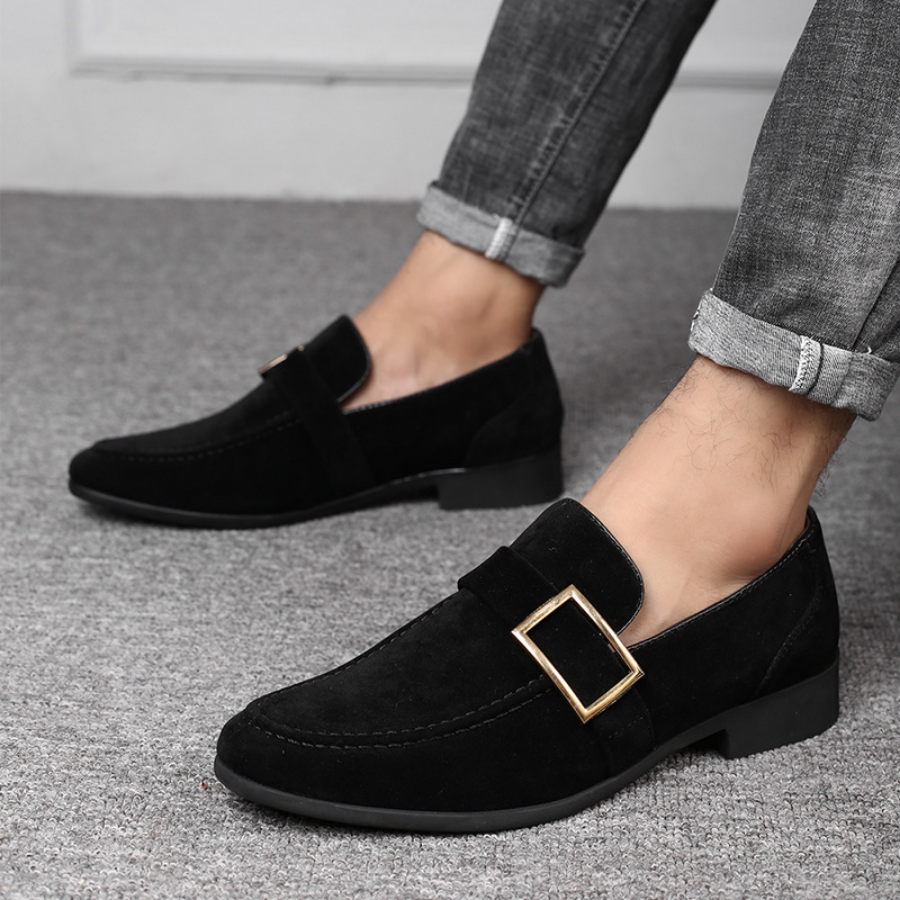 Ddbos Spring New Mens Casual Business Shoes Loafers Men Dress Shoes Faux Suede Driving Shoes Fashion Formal Shoes for Men Sneakers