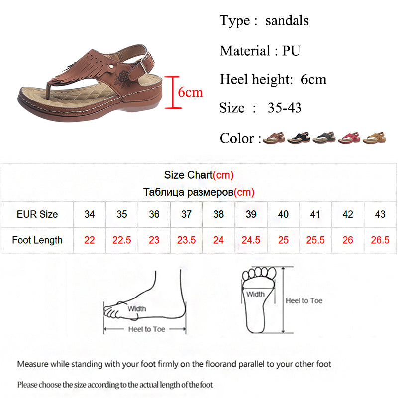 Ddbos Fashion Fringe Wedges Sandals Women Clip Toe Back Strap Platform Sandalias Mujer Summer Light Beach Sandal Shoes