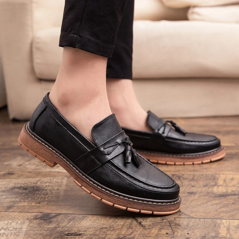 Ddbos Men Casual Shoes Fashion tassel Men Shoes Breathable Men Loafers Moccasins Slip on Men's Flats Male Shoes Stylish Footwear