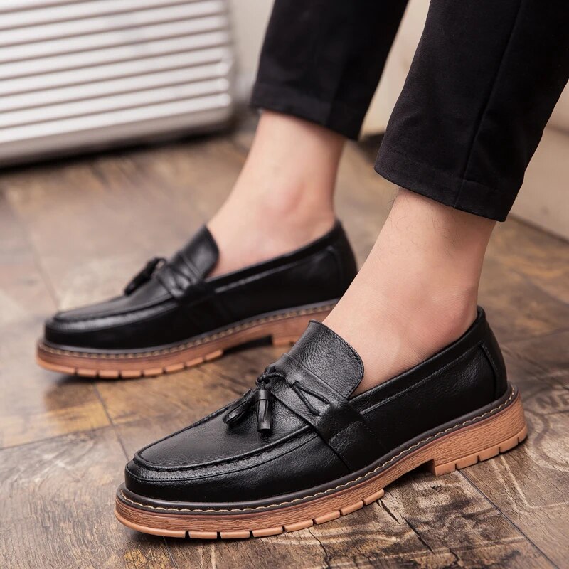 Ddbos Men Casual Shoes Fashion tassel Men Shoes Breathable Men Loafers Moccasins Slip on Men's Flats Male Shoes Stylish Footwear