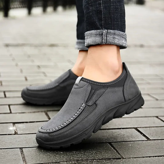 Ddbos Men Casual Shoes Luxury Brand Fashion Mens Loafers Moccasins Breathable Slip on Retro Driving Shoes Men Leather Sneakers