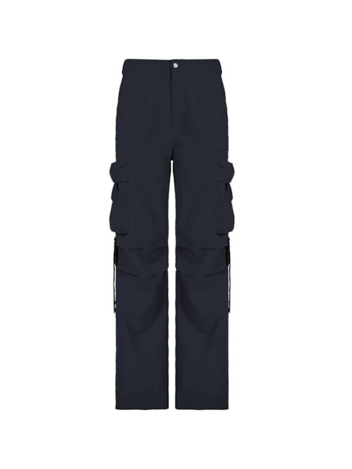 Ddbos - Low Rise Side Zip Up Cargo Pants