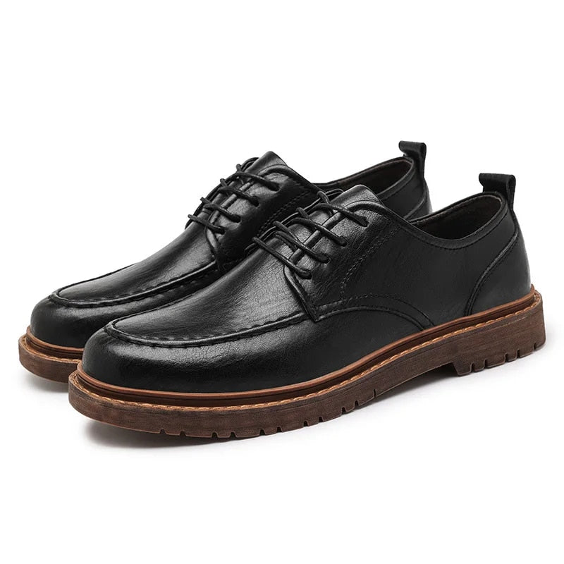 Ddbos New Men Handmade Loafers Shoes Brogue Casual Shoes Men Genuine Leather Shoes Cargo Work Boots Business Casual Sneakers