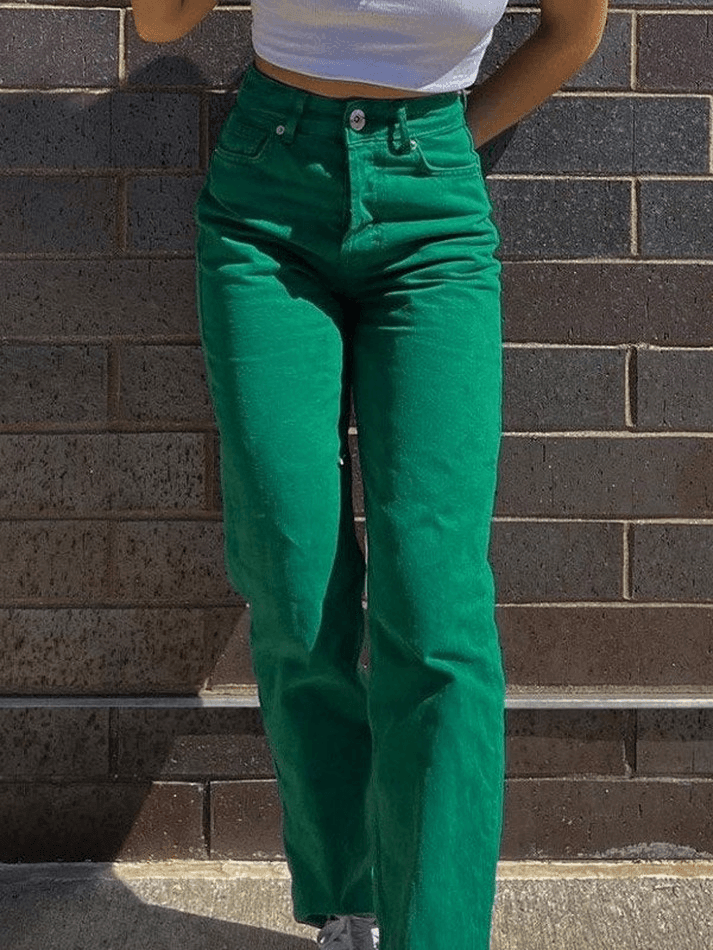 Ddbos - Green Wash Vintage Boyfriend Jeans