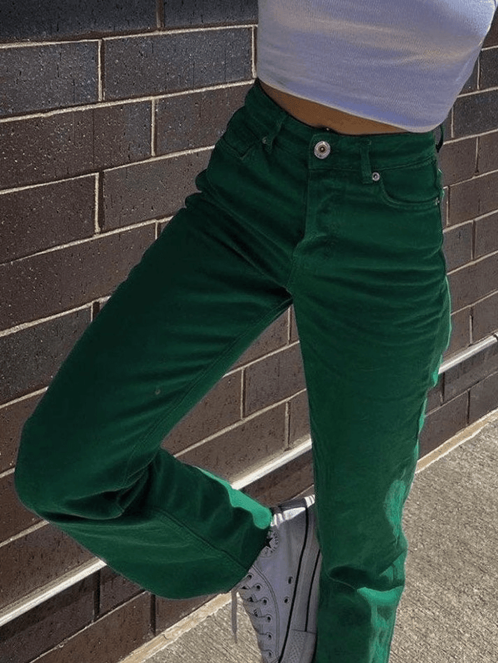 Ddbos - Green Wash Vintage Boyfriend Jeans