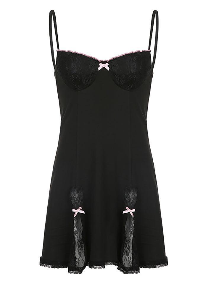 Ddbos - Lace Slip Mini Dress