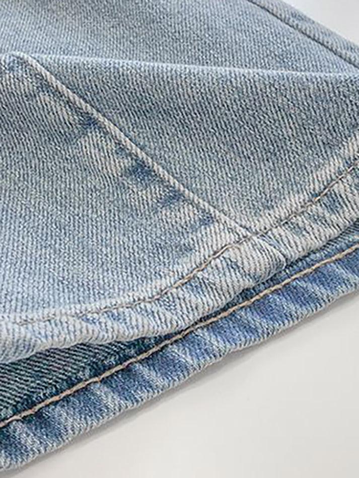 Ddbos - Seam Detail Washed Boyfriend Jeans