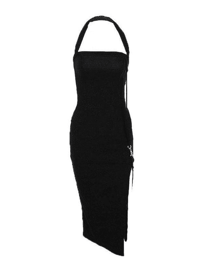 Ddbos - Split Halter Maxi Dress