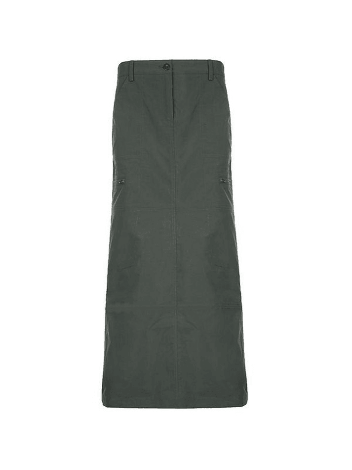 Ddbos - Split Y2K Low Waist Cargo Skirt