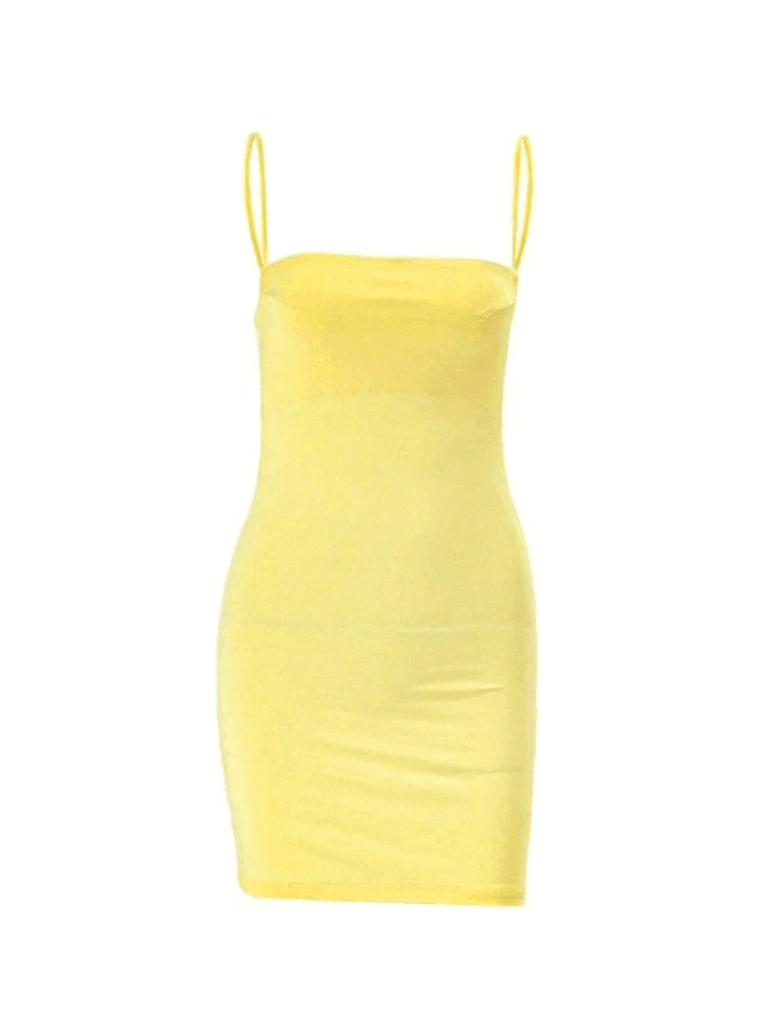 Ddbos - Y2K Bodycon Slip Mini Dress